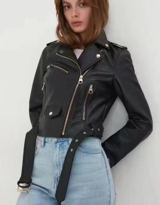 092304 Ladys leather jacket